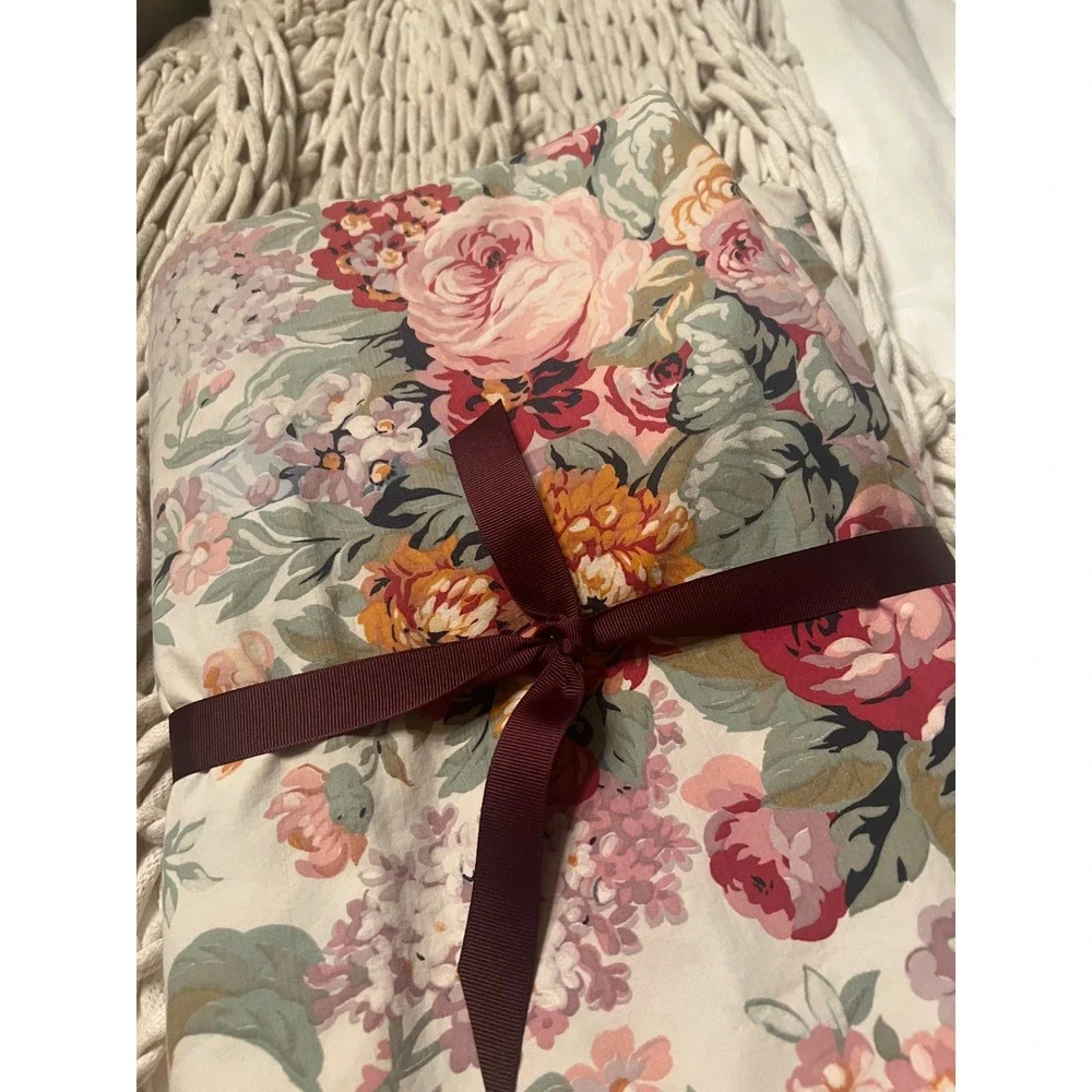 Vintage Ralph Lauren Alison Ruffle Pillow Shams 2 100% Cotton Standard USA - Picture 4 of 5